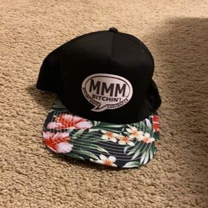 Black and floral hat!